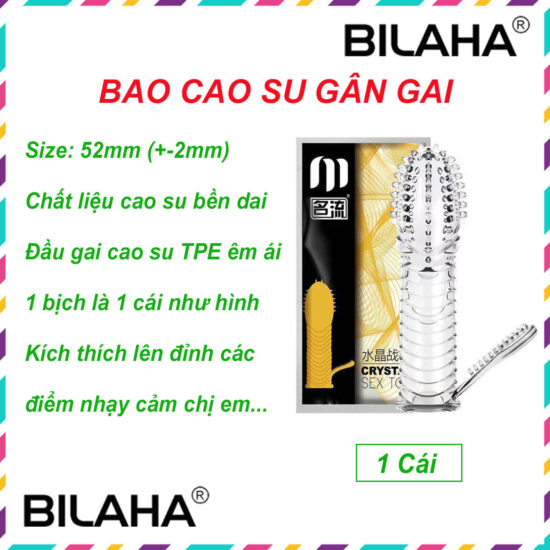 bao cao su, bcs, bao cao su đôn dên, bao cao su khúc giữa, bao cao su gân gai, bao cao su có gai, bilaha